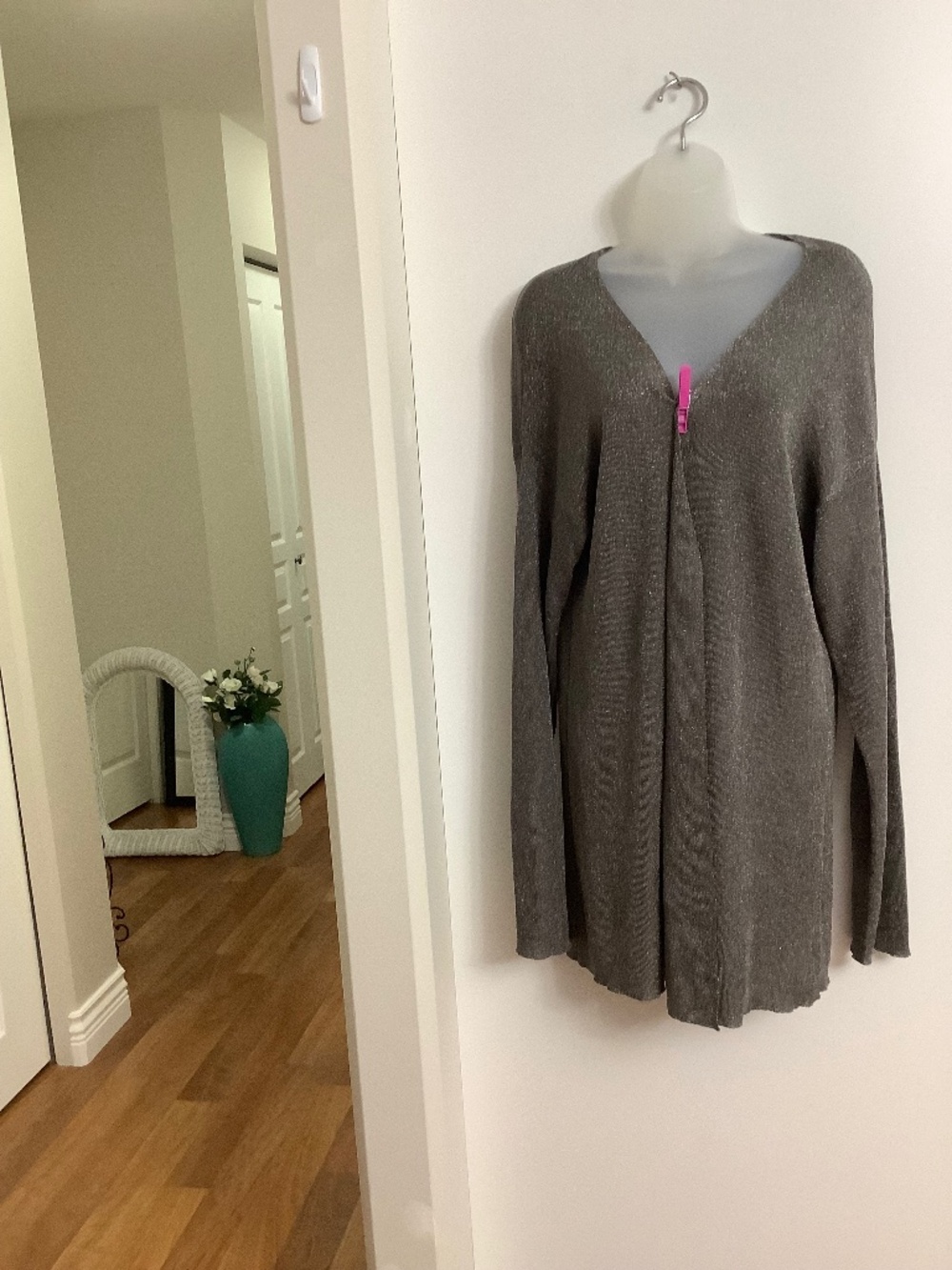 Coldwater Creek shimmery long cardigan 2X